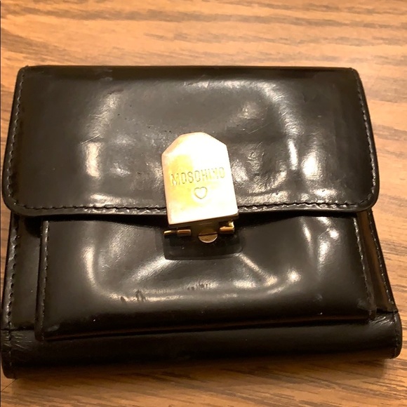 Moschino Leather coin purse bifold wallet - Picture 1 of 9